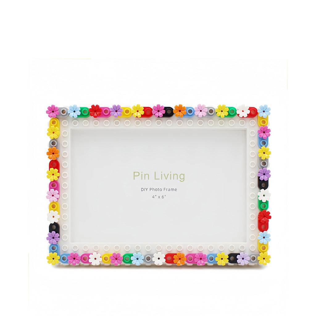 Multicolor Flower  -  DIY Building Block 6‘ Single Photo Frame