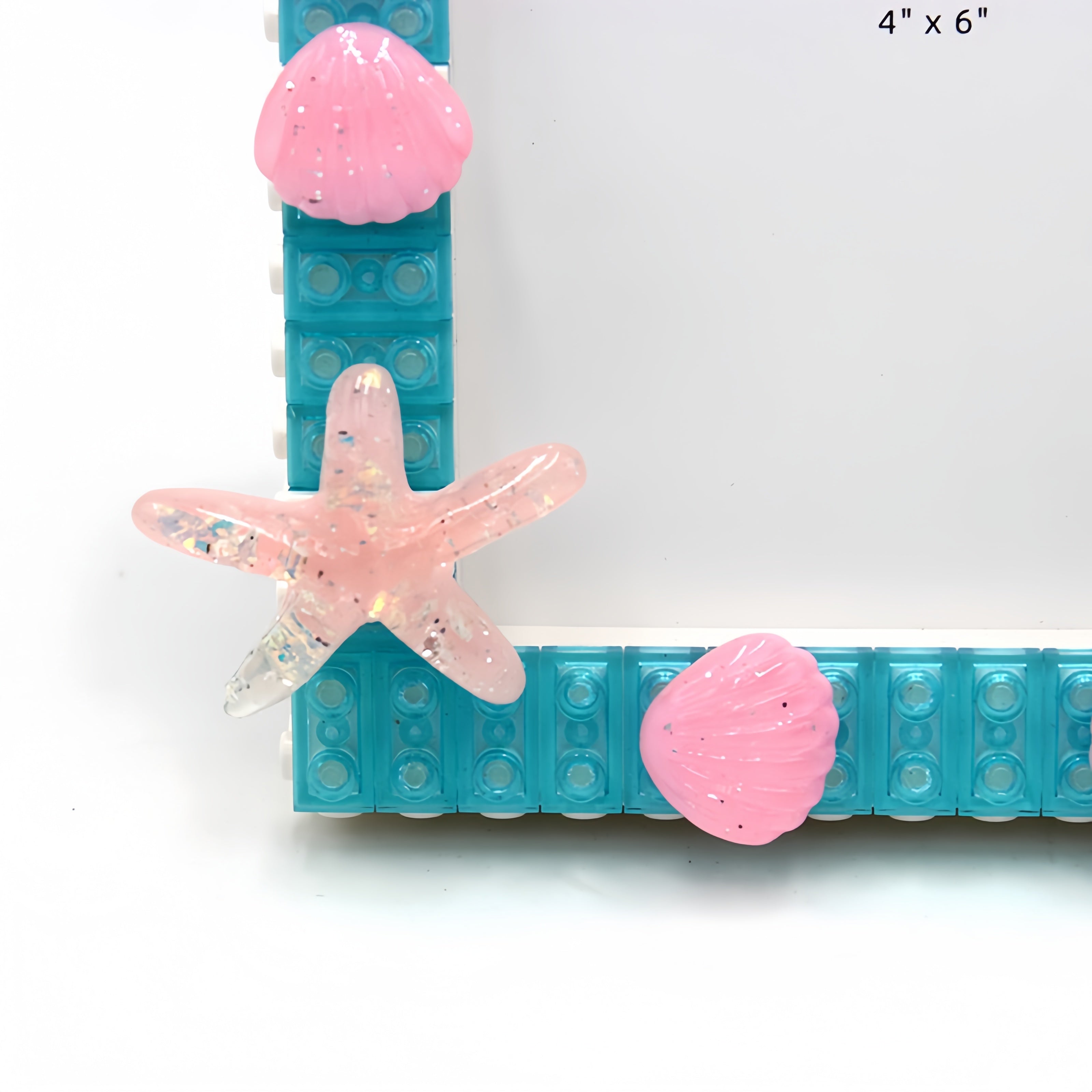 Shiny Ocean - DIY Building Block 6‘’ Single Photo Frame