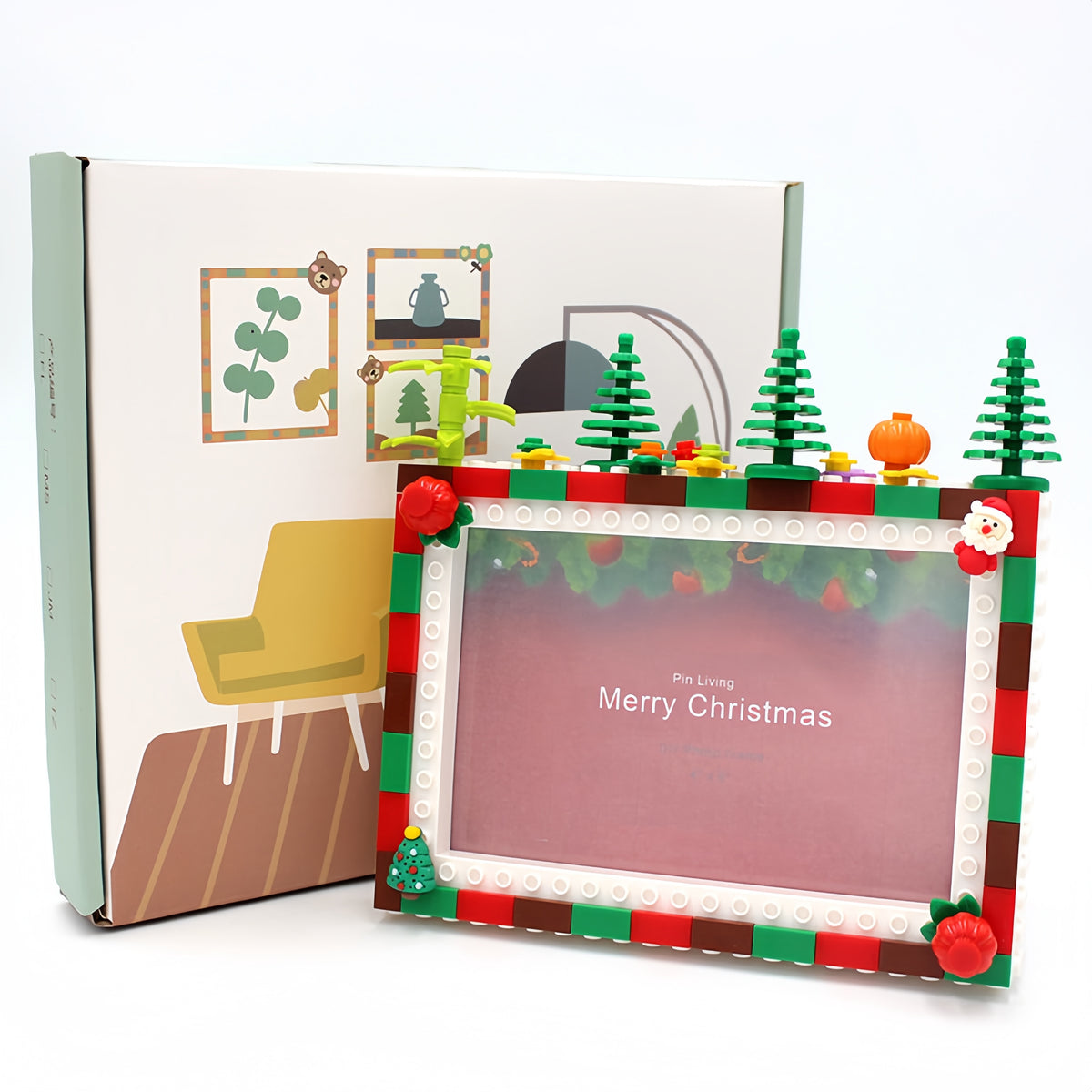 My Little Chrismas Tree - DIY Building Block 6‘’ Single Photo Frame