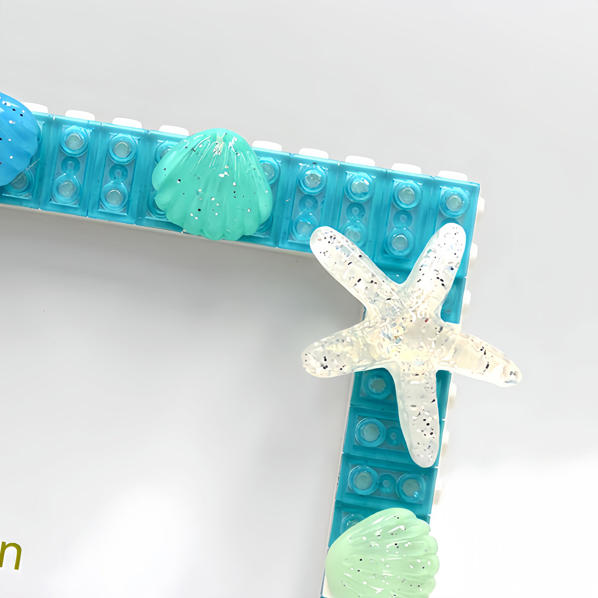 Shiny Ocean - DIY Building Block 6‘’ Single Photo Frame