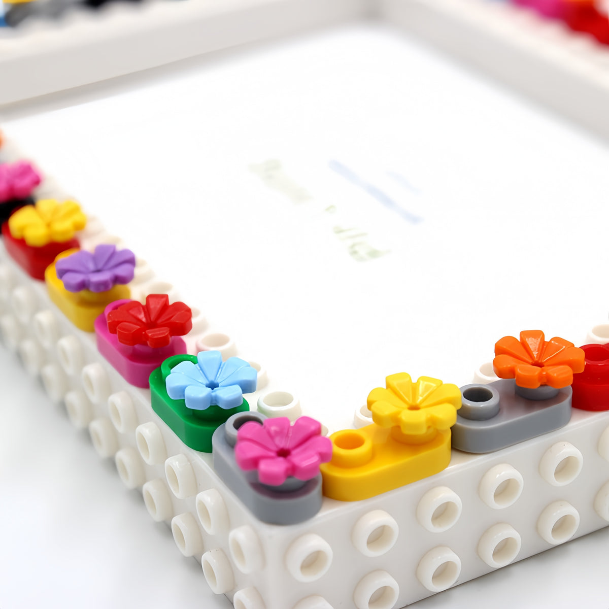 Multicolor Flower  -  DIY Building Block 6‘ Single Photo Frame