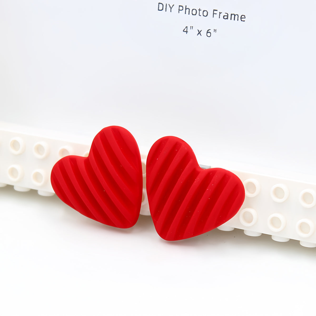 Handmade Love Frame - DIY Building Block 6‘’ Single Photo Frame