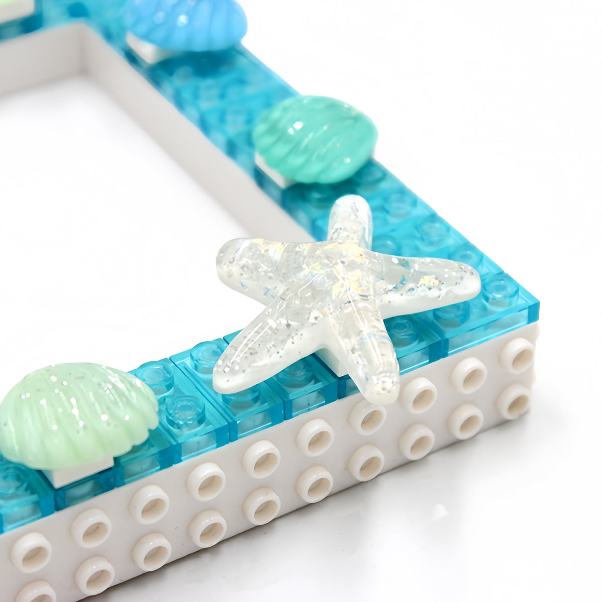 Shiny Ocean - DIY Building Block 6‘’ Single Photo Frame