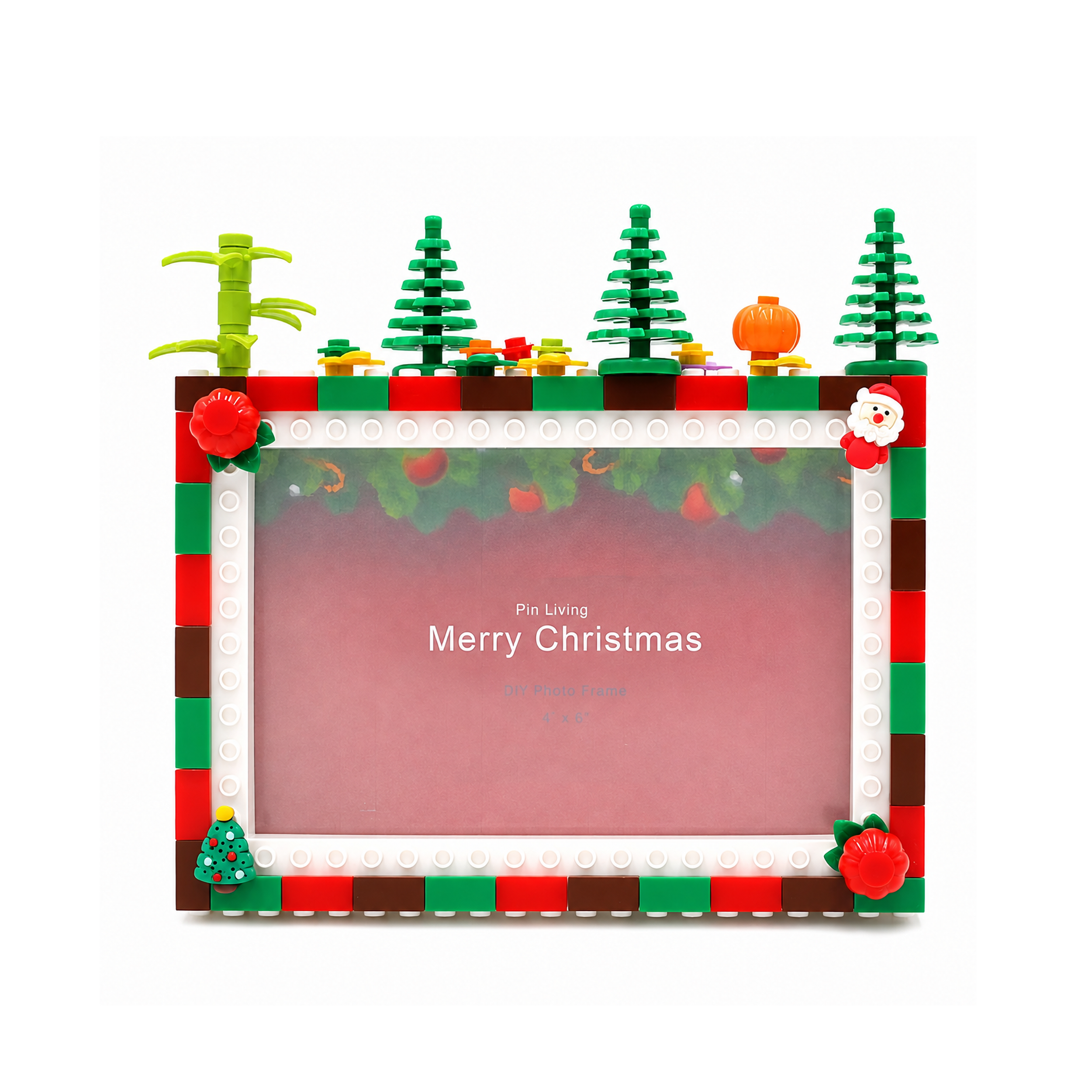 My Little Chrismas Tree - DIY Building Block 6‘’ Single Photo Frame