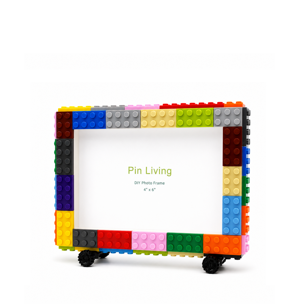 Memory on wheels - DIY Building Block 6‘’ Single Photo Frame