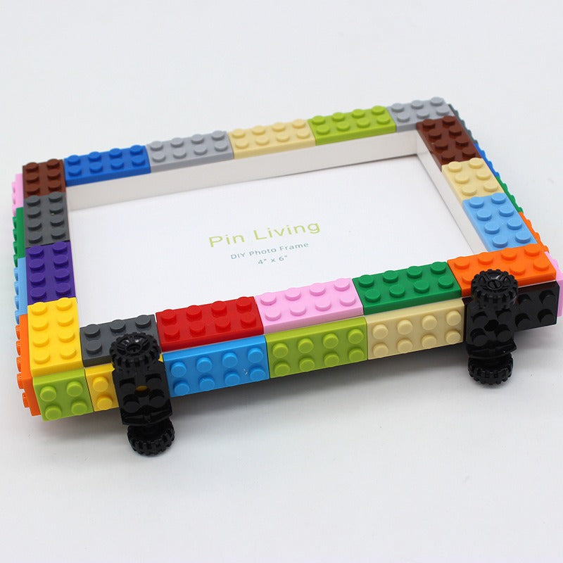 Memory on wheels - DIY Building Block 6‘’ Single Photo Frame