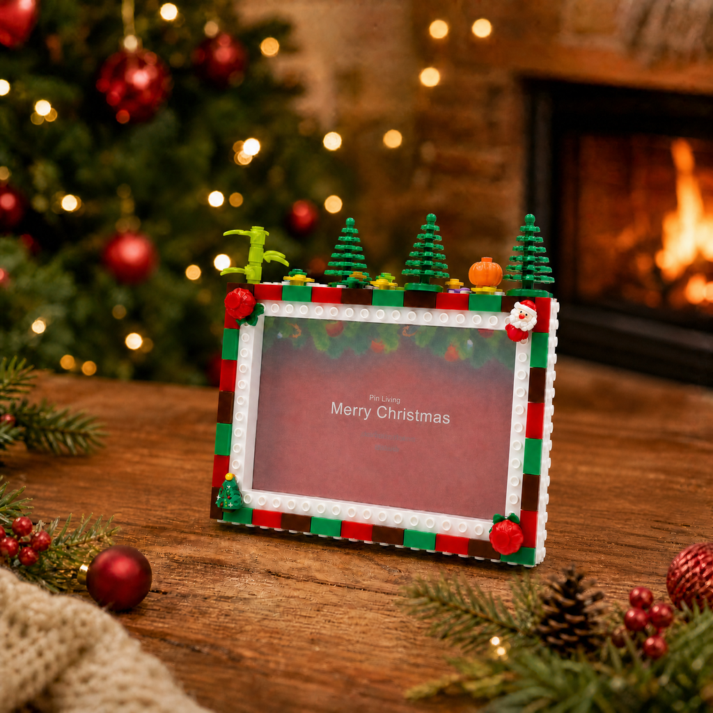My Little Chrismas Tree - DIY Building Block 6‘’ Single Photo Frame