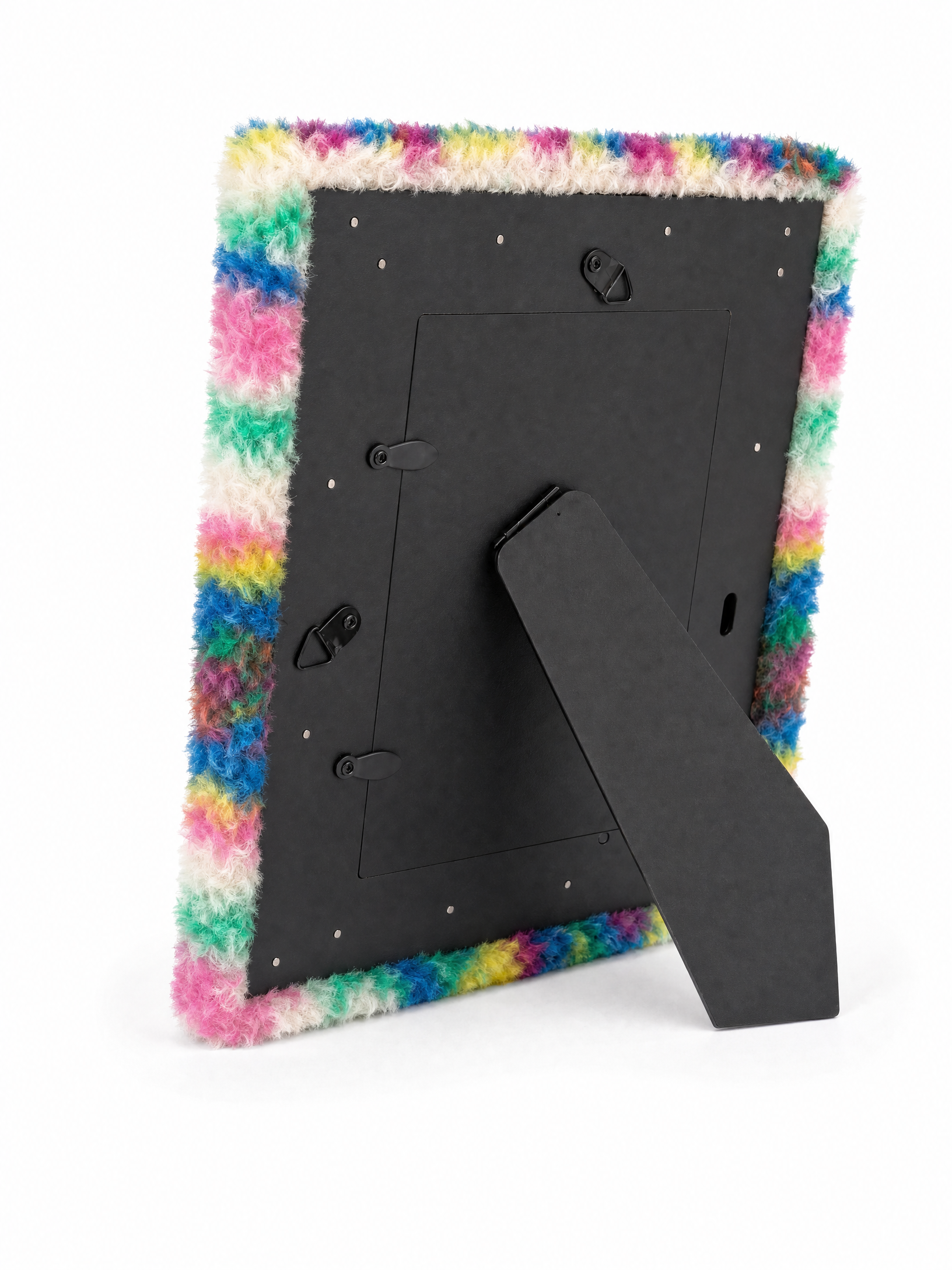 Bohemian Rainbow - Plush Furry Picture Frame for 4‘’x 6'' inches photo