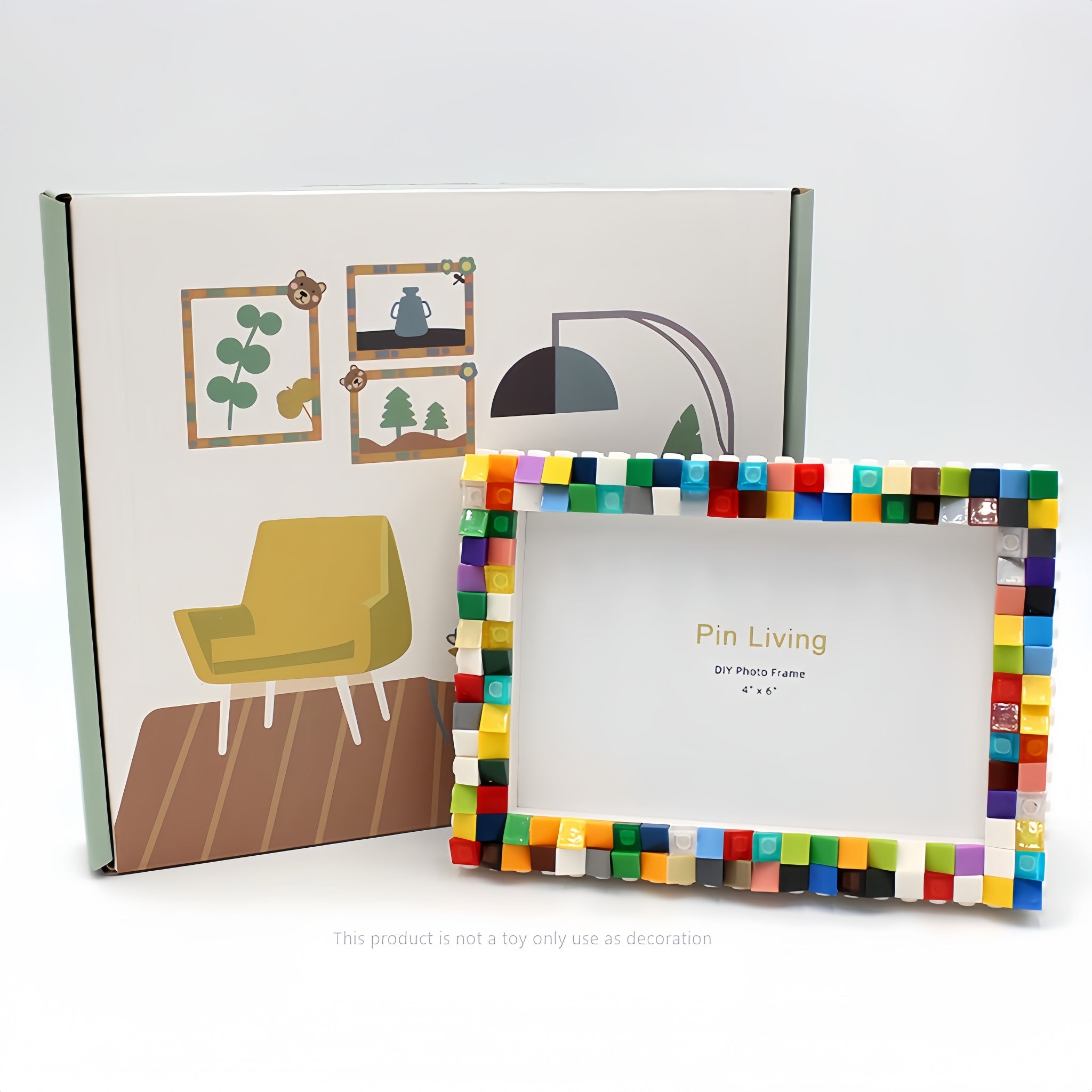 Creative Color - DIY Building Block 6‘’ Single Photo Frame